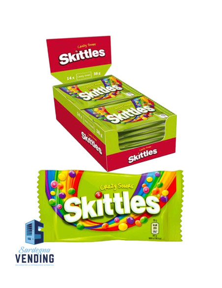 SKITTLES SOURS g 38x14 pz
