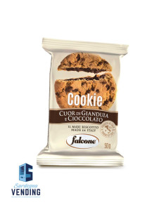 COOKIES FALCONE GIANDUIA E CIOCCOLATO g 50x40 pz