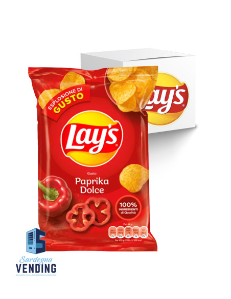 LAYS CHIPS PAPRIKA DOLCE g 25x20 pz