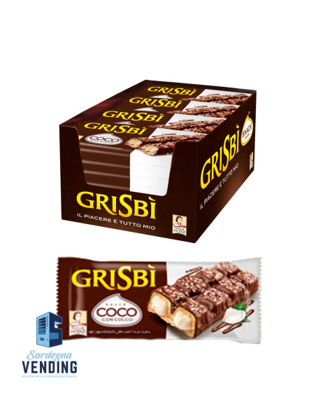 GRISBI - WAFER CIOCCOLATO E COCCO g 30x30 pz