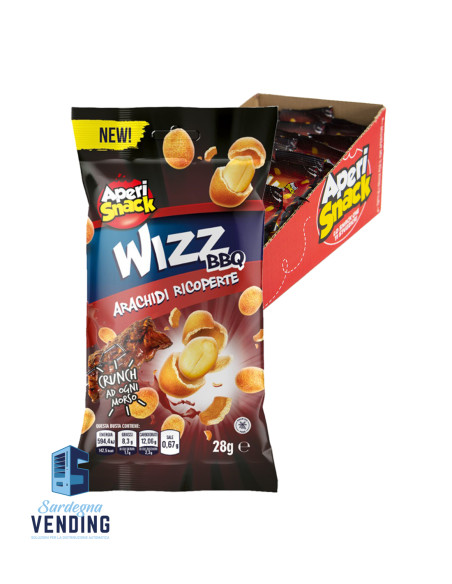 APERISNACK ARACHIDI RICOPERTE WIIZ BBQ g 28x33 pz