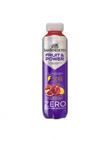 SAN BENEDETTO SUCCOSO ZERO FRUIT & POWER ENERGY DRINK ml 400x12 pet