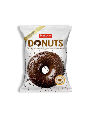 DONUT CIOCCOLATO RIPIENO CACAO g 60 x 18 pz