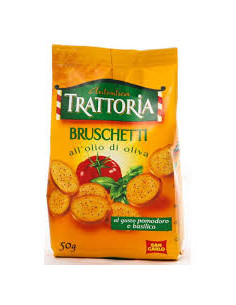 SAN CARLO BRUSCHETTI GUSTO POMODORO E BASILICO g 50x10 pz