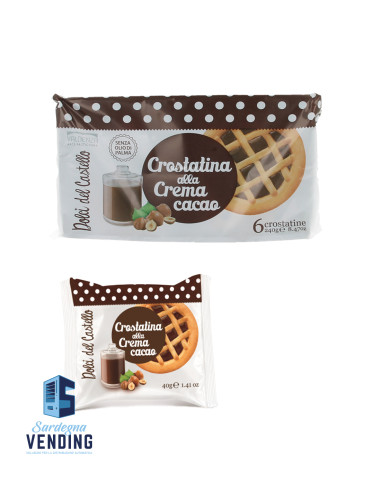 CROSTATINA ALLA CREMA DI CACAO  g 40x42 pz
