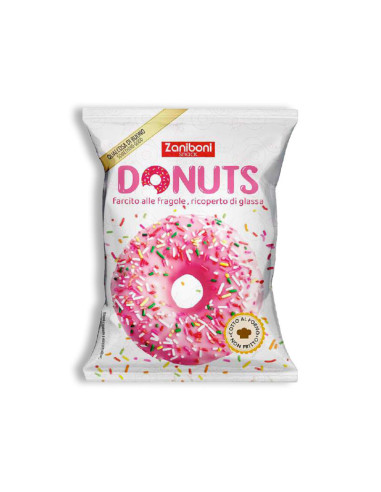 DONUT FRAGOLA RIPIENO g 60x18 pz