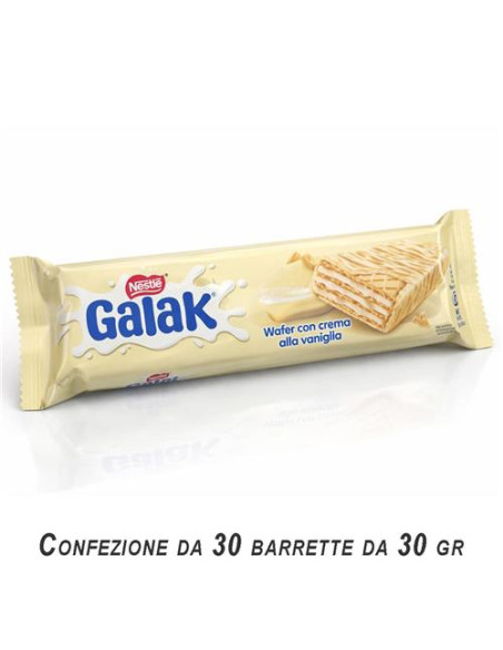 GALAK WAFER CIOCCOLATO BIANCO g 30x30 pz