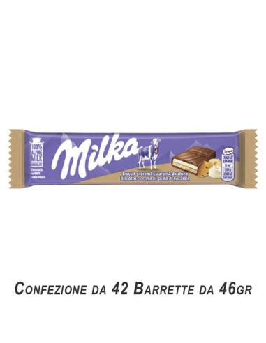MILKA BARRETTA BISCOTTO AL GUSTO NOCCIOLA  g...