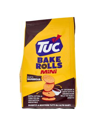 TUC BAKE ROLLS MINI GUSTO BBQ g 80x10 pz