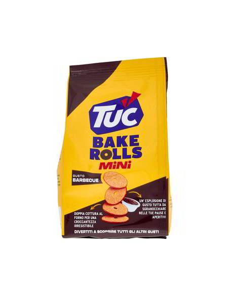 TUC BAKE ROLLS MINI GUSTO BBQ g 80x10 pz
