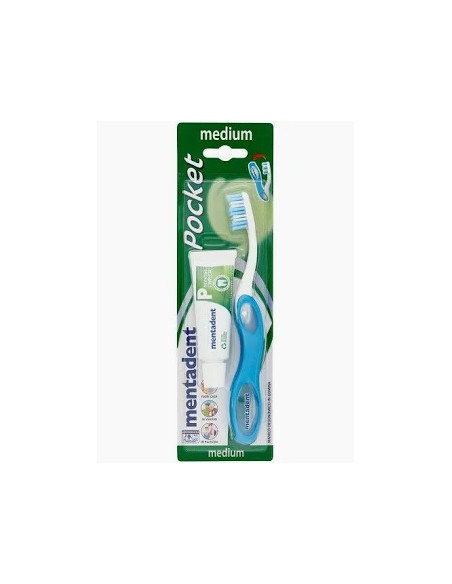 MENTADENT POKET KIT DA VIAGGIO PAZZOLINO + DENTIFRICIO