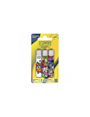 CLIPPER SLIM FLORAL BLISTER 3PZX12 CONF.