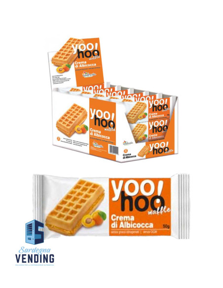 YOOHOO WAFFLE ALBICOCCA g 50x12 pz